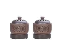 2X Bruciatore di Incenso Elettrico per Aromaterapia Elettronico Luce Notturna per Olio Essenziale 220V Regolazione Della Temperatura di