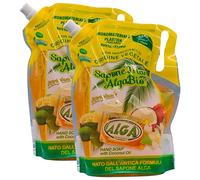 2x Busta Ricarica All'Olio Di Cocco, Con Ingredienti Di Origine Vegetale. Deterge Con Delicatezza La Pelle Di Mani, Viso e Corpo Senza Alternarne L'Equilibrio 1000ml