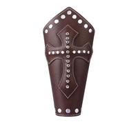 2x Caffè Medioevo Cross Rivet Bandage Steampunk Guantlet Braccialetto Da