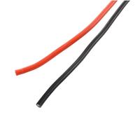 2x Calibro 16 AWG gomma siliconica cavo flessibile Rosso Nero