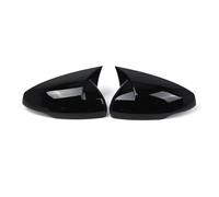 2x Calotte Specchietti Retrovisori Esterni Per Auto Per VW Per Polo Per Mk6 AW Per GTI 2018-2021 Cappucci A Tromba OX Look Carbonio Retrovisore Alloggiamento(Nero lucido)