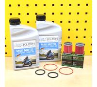 2x Cambio Olio Set Filtro Guarnizione Msk 10w40 per : Yamaha Yzf-R & Wr 125 R/X