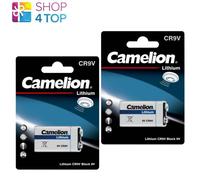 2x Camelion 9V Litio CR9V Batterie 1200mAh 6LR61 MN1604 Lunga Vita