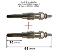 2x Candeletta Di Preriscaldo NEWPARTS Per CLIO Megane Express 1.9 D F8Q Y927J