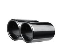 2x Cappa di Scarico Tubo Finale Nero 70mm per 5er BMW F10 F11 F18 Apertura