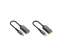 2X Caricabatterie per Laptop con Spina Quadrata CC da 140 W A Adattatore di Alimentazione USB C PD da 5 V, 9 V e 20 V, Cavo di Ricarica Rapida per