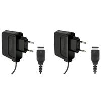 2X Caricatore Compatibile con Nintendo DS e GBA SP Nero | Alimentatore CA, spina EU, DC 5.2V e 320 mA AC 100-240V 50/60 Hz Charger Power Adapter