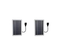 2X Caricatore USB Solare Impermeabile con Scheda di Ricarica Portatile Solare, Adatto per Viaggi All'Aperto e Alimentatore Mobile da Campeggio
