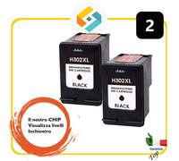 2X Cartuccia per HP 302XL Neri per HP OfficeJet 3800 Series OfficeJet 3830