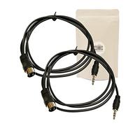 2x Cavo adattatore da presa DIN 5 poli pin MIDI maschio a spina minijack maschio stereo - Lunghezza 150cm - Adaptout marca francese