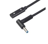 2X Cavo Adattatore USB Tipo C Femmina Un HP4506 Maschio Un 90 Convertitore di Potenza CC 4.5X3.0mm con Chip Sensore PD per Laptop