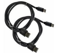 2X Cavo Dati USB-C Tipo C Cavo In Alluminio Per BlackBerry KeyOne