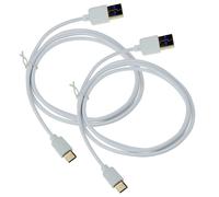 2X Cavo Dati USB Tipo C USB-C Cavo Di Ricarica In Bianco Per HMD XR21