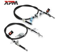 2x Cavo Del Freno a Mano Flessibile Assale Posteriore per Toyota Yaris 2005-2012