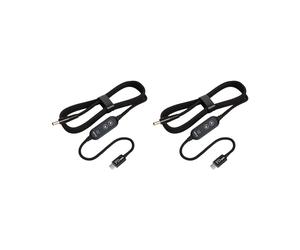 2X Cavo di Alimentazione da Tipo C A CC Convertitore di Potenza Regolabile CC 5V/9V/12V/15V/20V Cavo di Attivazione PD100W Adattatore da USB A CC