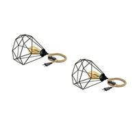 2x cavo di canapa / cavo tessile LEKA interruttore a spina beige 3 m presa [EEK: E]