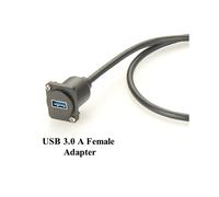2X Cavo di Estensione USB 3.0 Tipo D Maschio-Femmina Convertitore per Montaggio A Pannello XLR Tipo A Cavo di Accoppiamento Flangiato per Chassis USB