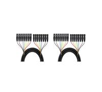 2X Cavo di Prolunga Audio Bilanciato Professionale Multimediale XLR A 3 Pin Maschio-Femmina da 2 M A 8 Canali