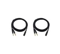 2X Cavo di Prolunga Audio per Cuffie da Gioco 2 Nel 1 Universale da 3,5 mm per Cuffie HyperX Cloud II / Alpha- / Cloud Flight / Core