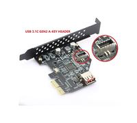 2X Cavo di Prolunga per Collettore del Pannello Frontale USB 3.1 Tipo C, Cavo da Tipo E Un USB 3.1 Tipo C, Cavo Adattatore Interno, con Pannello (50
