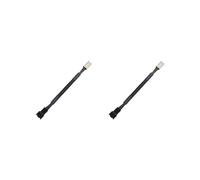 2X Cavo di Prolunga per Resistenza di Riduzione del Rumore Della Ventola del PC A 3 Pin, Connettore CPU A 3 Pin per Ventola Della CPU del Computer