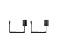 2X Cavo di Ricarica USB NP-FW50 Cavo A Molla per Batteria Fittizia per A7 A7R A7S A7M A7II A7S2 A7M2 A7R2 A6500 A6300 Accoppiatore CC