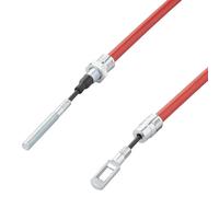 2x Cavo Freno Hl : 1040mm Gl : 1265mm Rimorchio Paranco Con Occhiello Bowden