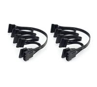 2X Cavo IDE da 4 Pin un 5 Porte Cavo da 4 Pin un Multi Porta Cavo di Alimentazione 18AWG per Disco Rigido HDD SSD PC