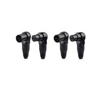 2X Cavo Microfonico con Connettore XLR Maschio/Femmina A 3 Pin Tipo L. Connettore Cavo Audio da 90 Gradi per Sistemi di Altoparlanti Spina XLR