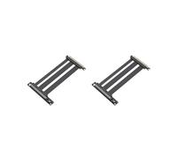 2X Cavo Riser PCI-e 5.0 X16, Prolunga per Scheda Video, Schermato, Flessibile, con Montaggio A 90, per PC, Nero