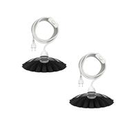 2x cavo tessile LEKA interruttore a spina bianco 3 m attacco lampada 1x E27 max.