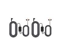 2X Cavo Universale per Dash CAM per Auto da 3,5 M, da 12/24 V A 5 V 3 A, Kit Cavo Rigido per DVR per Veicoli, Videocamera, Registratore, Linea di Tipo