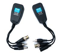 2x CCTV Cavo 10 CM RJ45 Presa A BNC Rca Dc Video Audio Corrente Adattatore