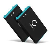 2x CELLONIC Batteria compatibile con Nintendo Game Boy Advance SP, 900mAh 3.6V - 3.7V - Ricambio per consolle controller palmare