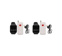 2X Cercapersone Wireless per Badante Pulsante di Avviso del Sistema di Chiamata Infermiera Wireless Impermeabile per Ospedale Domestico