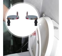 2x Cerniera a sgancio rapido e morbido per attacchi bidet per WC e bagno