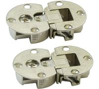 2x Lembo 3D Regolabile cerniere per ante Acciaio Cardine Lembo Ø 35