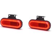 2x Certificato Adr Posteriore Rosso Neon 12-24V LED marker lights per Volvo