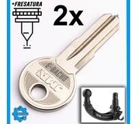 2x CHIAVE DI RICAMBIO PER ORIS ACPS TESLA GANCIO TRAINO NUMERO CODICE N001-N250