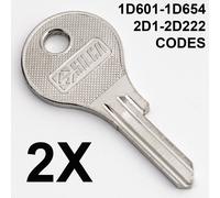 2x CHIAVE PER BMW TOYOTA PORTAPACCHI CASSETTA DELLE LETTERE 1D601-1D654 2D1-222