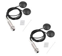 2X Chitarra Pickup Elettrico Acustico Piezo Trasduttore Contatto Del Microfono Per Chitarra Violino Ukulele Mandolino Banjo Violoncello