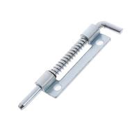 2X Chiusure a stantuffo Asta di regolazione dell'elevazione della porta a molla Fermo for ferramenta della porta Fermo a molla Fermo a molla for mobile per armadi, porte(Silver 1pcs-R)