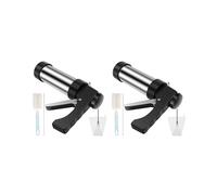 2X Churrera Churro Maker Machine Kit per Churro Maker In Acciaio Inox con 3 Beccucci Diversi per Tubing e Ugello Cavo