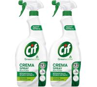 2x CIF Crema Spray Multiuso Efficace Sullo Sporco Ostinato (650 ml x 2)