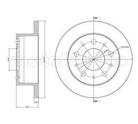 2x CIFAM 800-912C Disco freno Posteriore per FIAT Ducato Van (250, 290) 280,0mm
