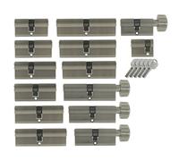 2X Cilindri Per Porta Con Chiave Abbinata +5 Chiavi