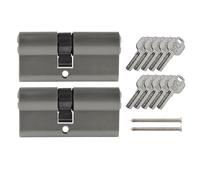 2x Cilindro a Profilo 65mm 30/35 10x Chiave Porta Zylinder Serratura con Uguali
