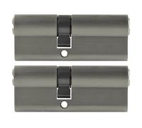 2x Cilindro a Profilo 70mm 30/40 + 10 Chiave Porta Zylinder Serratura con Uguali