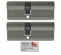 2X Cilindro Profilo 70Mm 30/40 +5 Chiavi Porta Insieme Con Carta Di Codice