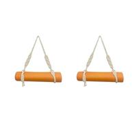 2X Cinghie for il trasporto del tappetino da yoga, fatte a mano in stile boho, uncinetto, macramè, regolabili, for tappetino da yoga, pilates, esercizi, fitness